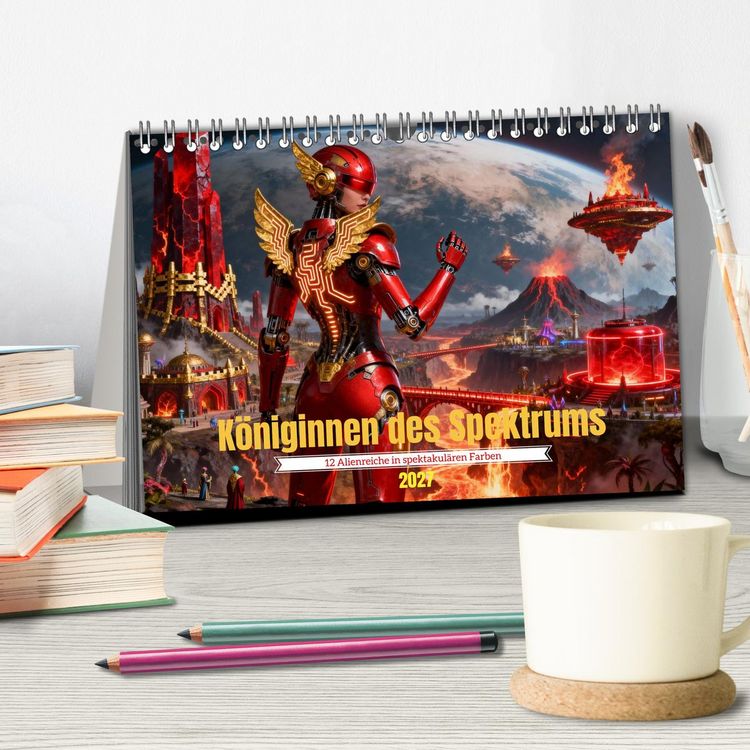 Produktbild: K&ouml;niginnen des Spektrums (Tischkalender 2027 DIN A5 quer), CALVENDO Monatskalender