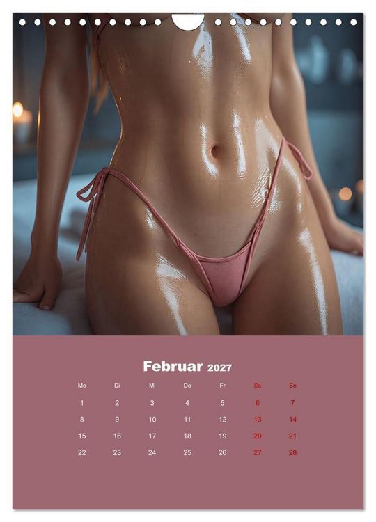 Produktbild: Einge&ouml;lt - Sexy Frauen Kalender (Wandkalender 2027 DIN A4 hoch), CALVENDO Monatskalender