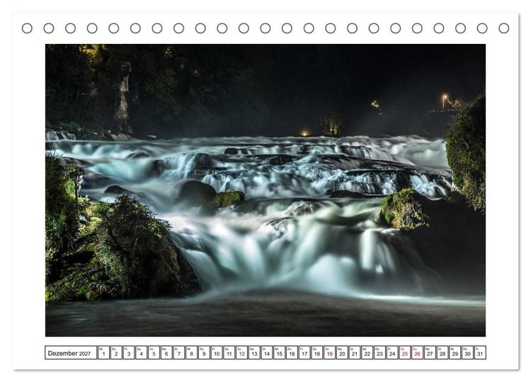 Produktbild: Rheinfall in Schaffhausen - Ein Naturschauspiel (Tischkalender 2027 DIN A5 quer), CALVENDO Monatskalender