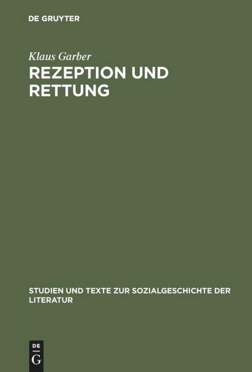 Produktbild: Rezeption und Rettung