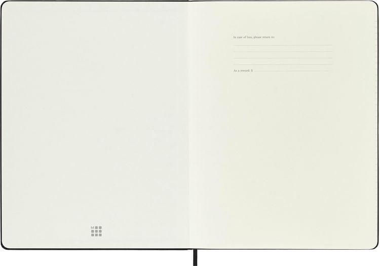 Produktbild: Moleskine 18 Monate Wochen Notizkalender 2025/2026, XL, 1 Wo = 1 Seite, Rechts linierte Seite, Fester Einband, Schwarz