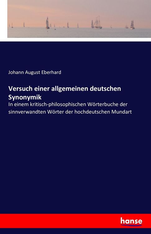 Produktbild: Versuch einer allgemeinen deutschen Synonymik