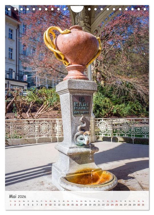 Produktbild: Karlsbad / Karlovy Vary - Heilbad im Westb&ouml;hmischen B&auml;derdreieck (Wandkalender 2026 DIN A4 hoch), CALVENDO Monatskalender