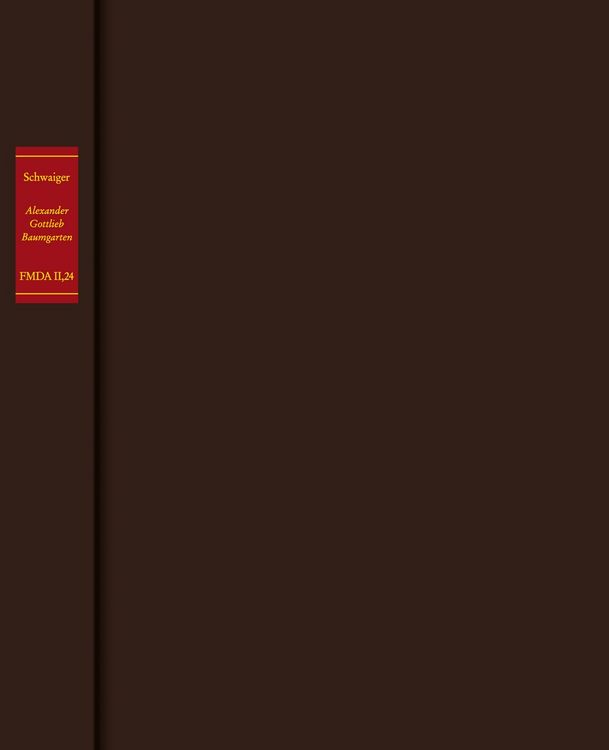 Produktbild: Forschungen und Materialien zur deutschen Aufkl&auml;rung / Alexander Gottlieb Baumgarten - ein intellektuelles Portr&auml;t