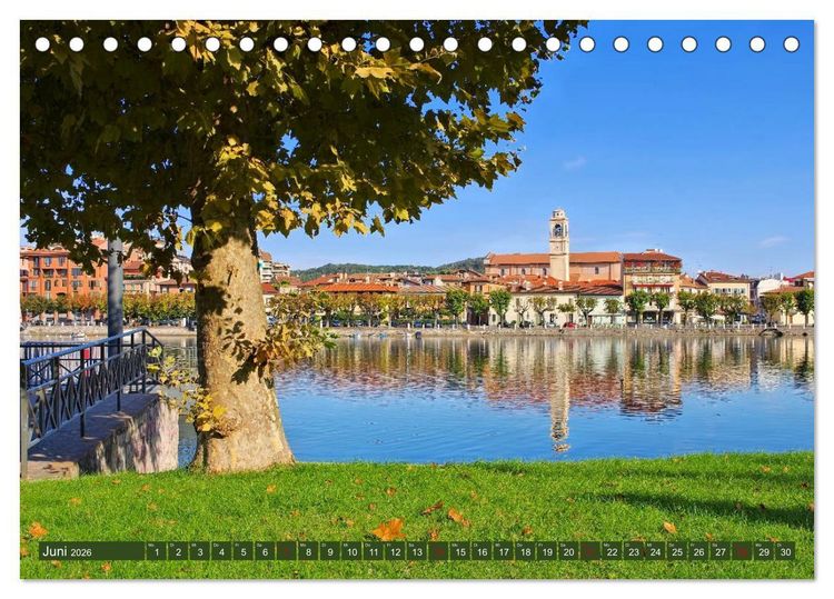 Produktbild: Lago Maggiore - Bezaubernde Orte am Ostufer (Tischkalender 2026 DIN A5 quer), CALVENDO Monatskalender