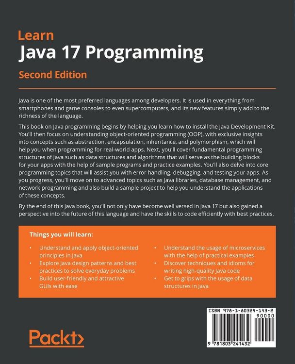 Produktbild: Learn Java 17 Programming - Second Edition