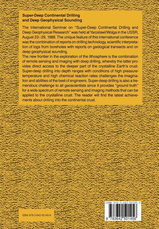 Produktbild: Super-Deep Continental Drilling and Deep Geophysical Sounding