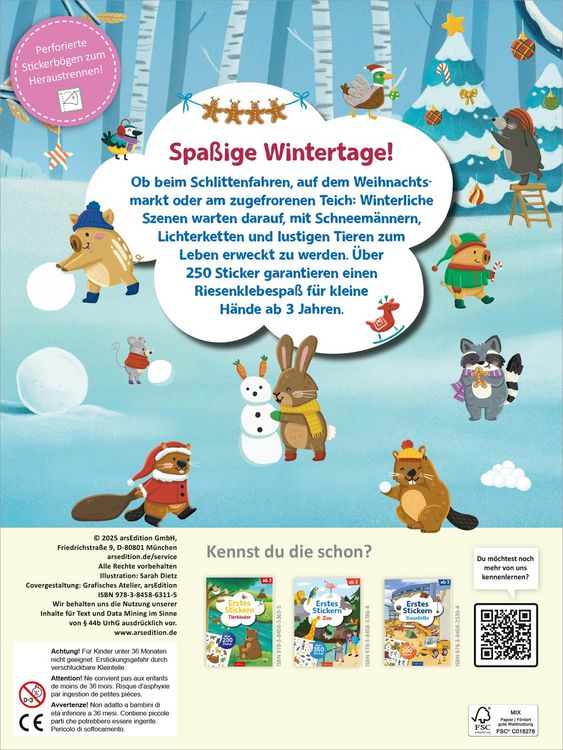 Produktbild: Erstes Stickern &ndash; Im Winter