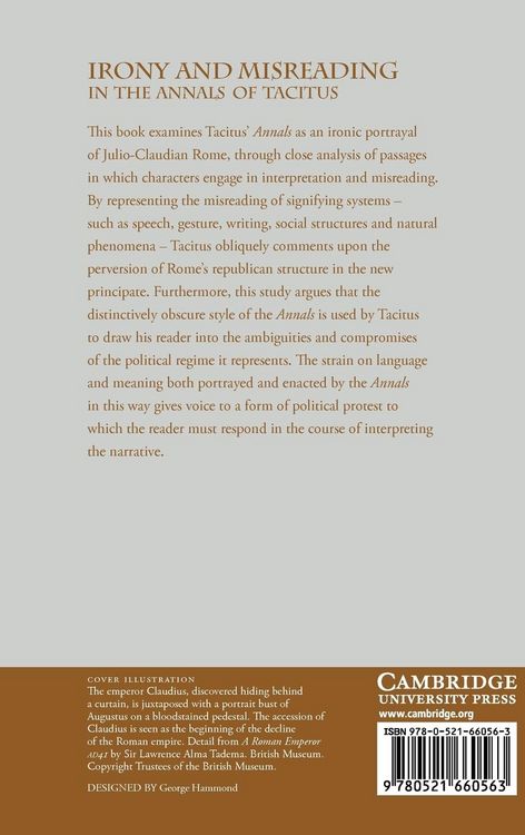 Produktbild: Irony and Misreading in the Annals of Tacitus