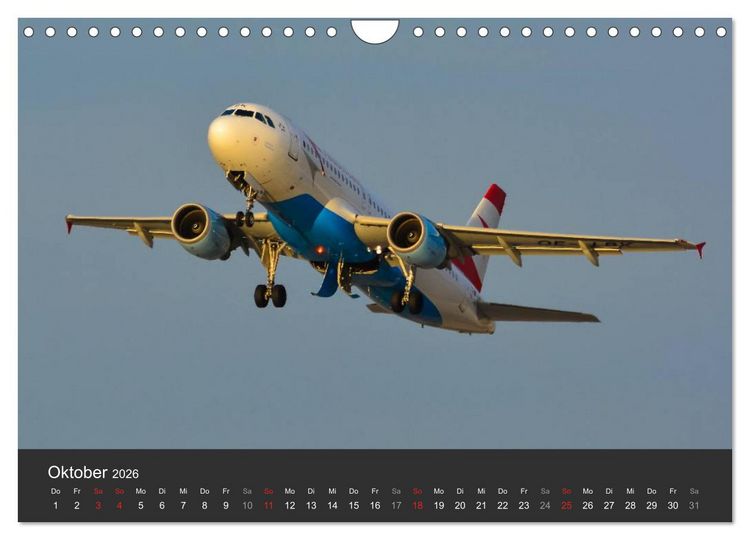 Produktbild: Verkehrsflugzeuge (Wandkalender 2026 DIN A4 quer), CALVENDO Monatskalender