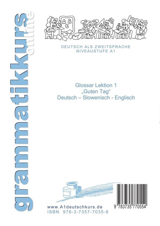 Produktbild: W&ouml;rterbuch Deutsch - Slowenisch A1 Lektion 1 "Guten Tag"