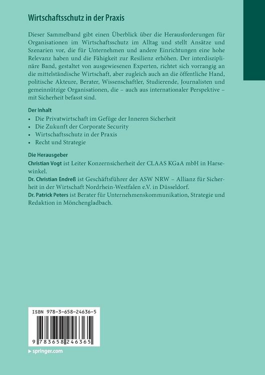 Produktbild: Wirtschaftsschutz in der Praxis