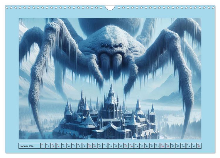 Produktbild: Im Reich der Riesenspinnen (Wandkalender 2026 DIN A3 quer), CALVENDO Monatskalender