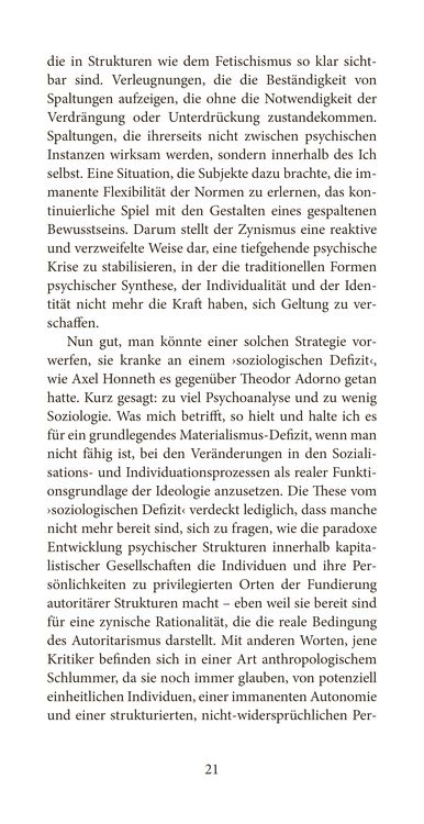 Produktbild: Zynismus und das Scheitern der Kritik