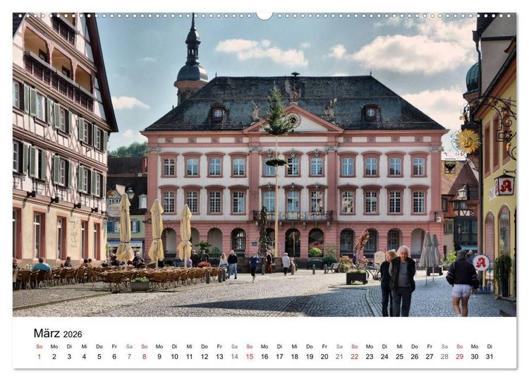 Produktbild: Gengenbach - romantisches Kleinod im Schwarzwald (hochwertiger Premium Wandkalender 2026 DIN A2 quer), Kunstdruck in Hochglanz