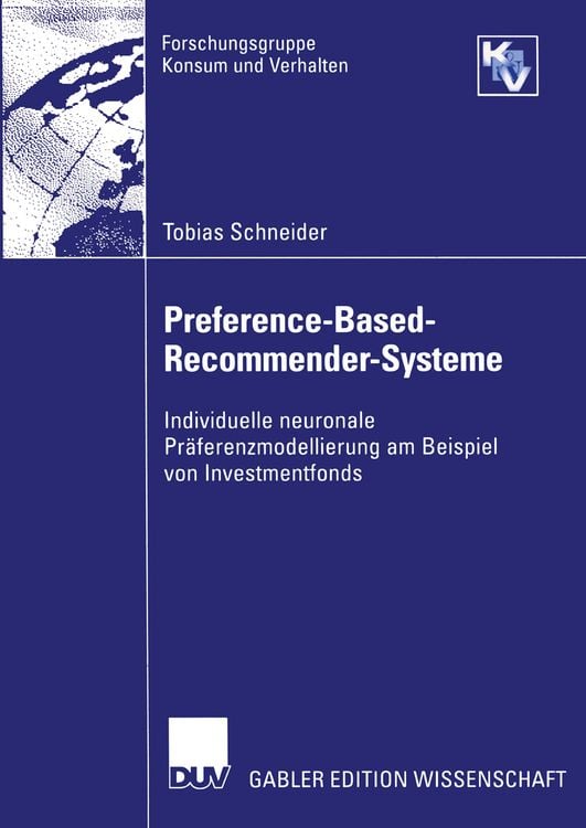 Produktbild: Preference-Based-Recommender-Systeme