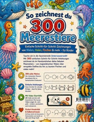 Produktbild: So zeichnest du 300 Meerestiere