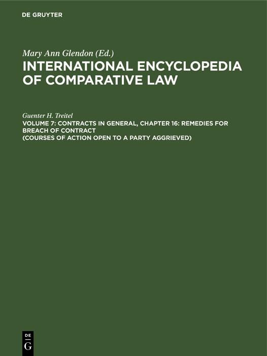 Produktbild: Contracts in general, Chapter 16: Remedies for Breach of Contract (Courses of Action Open to a Party Aggrieved)