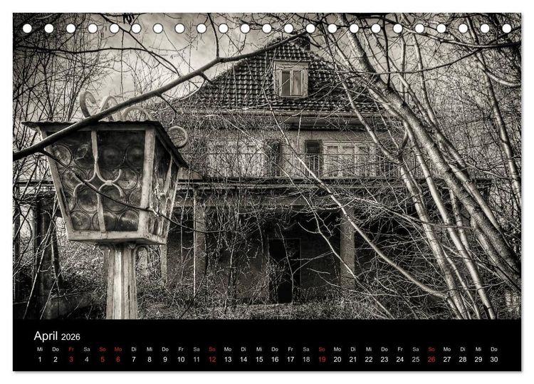 Produktbild: Lost Places Geisterh&auml;user (Tischkalender 2026 DIN A5 quer), CALVENDO Monatskalender