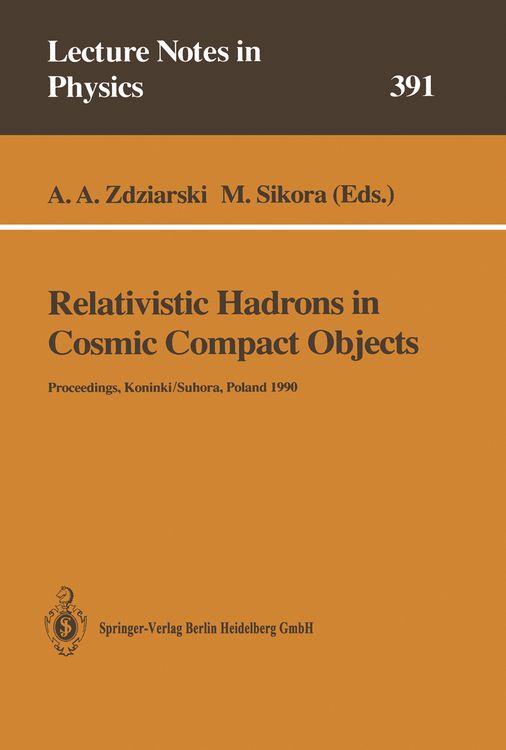Produktbild: Relativistic Hadrons in Cosmic Compact Objects