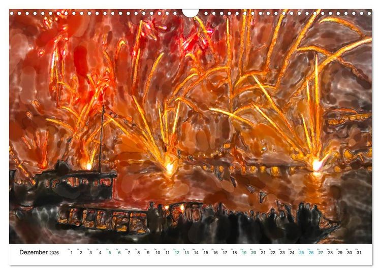 Produktbild: Porto - Ansichten in Aquarell (Wandkalender 2026 DIN A3 quer), CALVENDO Monatskalender