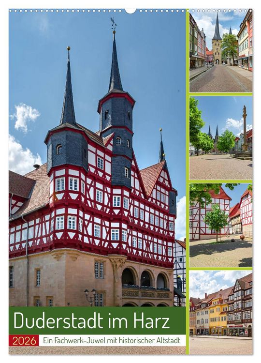 Produktbild: Duderstadt am Harz (Wandkalender 2026 DIN A2 hoch), CALVENDO Monatskalender