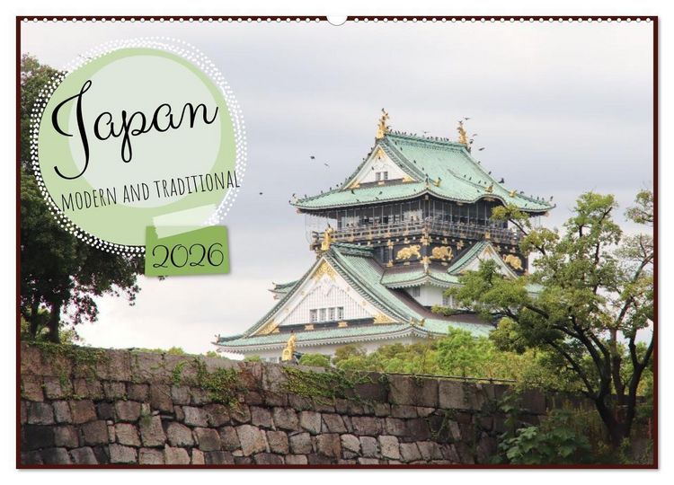 Produktbild: Japan - modern and traditional (Wall Calendar 2026 DIN A2 landscape), CALVENDO 12 Month Wall Calendar