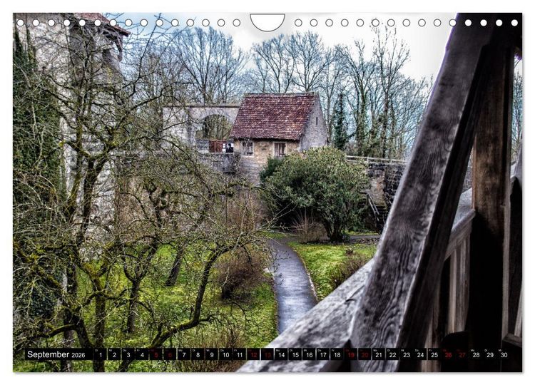 Produktbild: Rothenburg o.d. Tauber - Ansichten einer mittelalterlichen Stadt (Wandkalender 2026 DIN A4 quer), CALVENDO Monatskalender