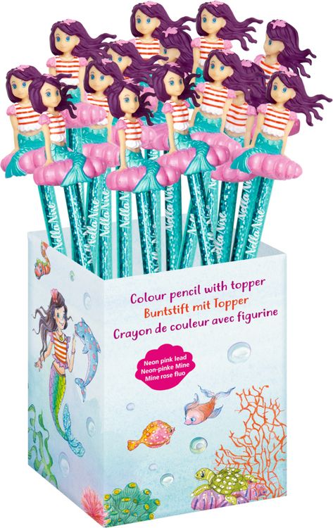 Produktbild: Neon-Buntstift mit Topper