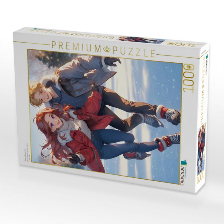 Produktbild: CALVENDO Puzzle Tanz auf dem Eis | 1000 Teile Lege-Gr&ouml;&szlig;e 64x48cm Foto-Puzzle f&uuml;r gl&uuml;ckliche Stunden