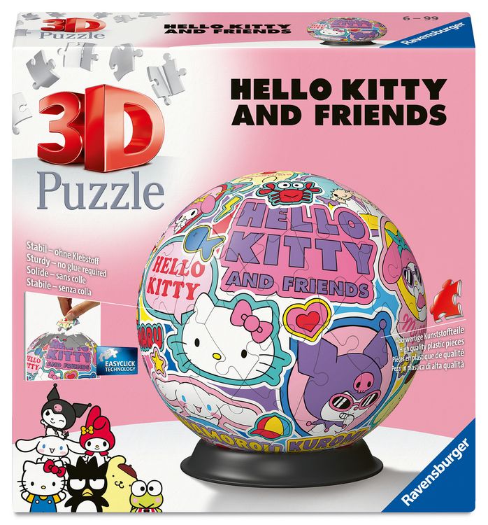 Produktbild: 3D Puzzle-Ball Hello Kitty and Friends