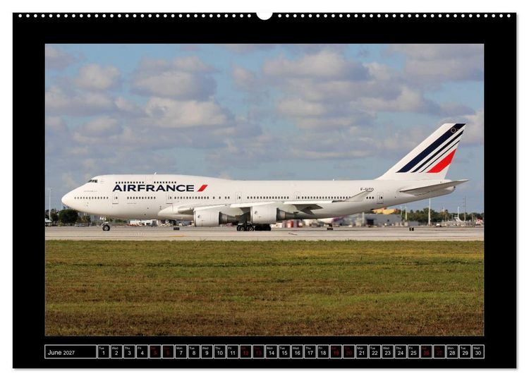 Produktbild: 747 Queen of the Skies (High Quality Premium Wall Calendar 2027 DIN A2 landscape),CALVENDO 12 Month Wall Calendar