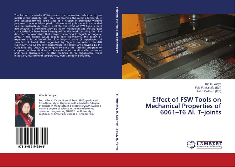 Produktbild: Effect of FSW Tools on Mechanical Properties of 6061-T6 Al. T-joints