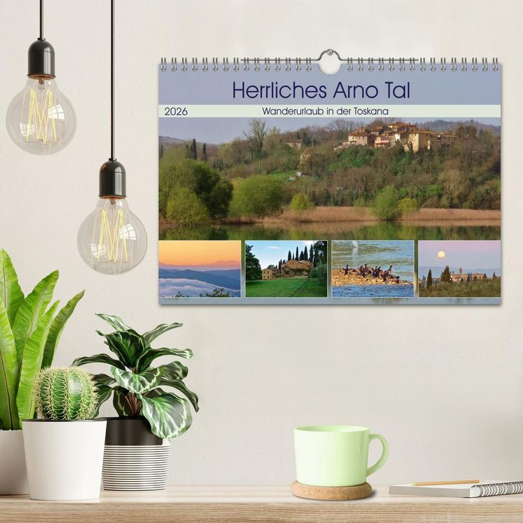 Produktbild: Herrliches Arno Tal - Wanderurlaub in der Toskana (Wandkalender 2026 DIN A4 quer), CALVENDO Monatskalender