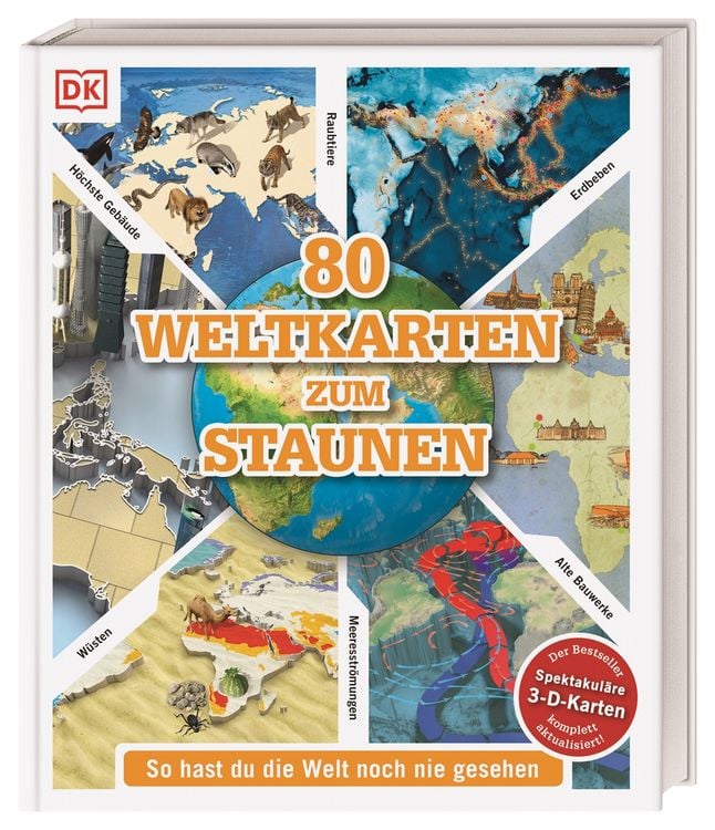 Produktbild: 80 Weltkarten zum Staunen