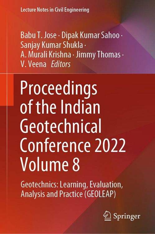 Produktbild: Proceedings of the Indian Geotechnical Conference 2022 Volume 8