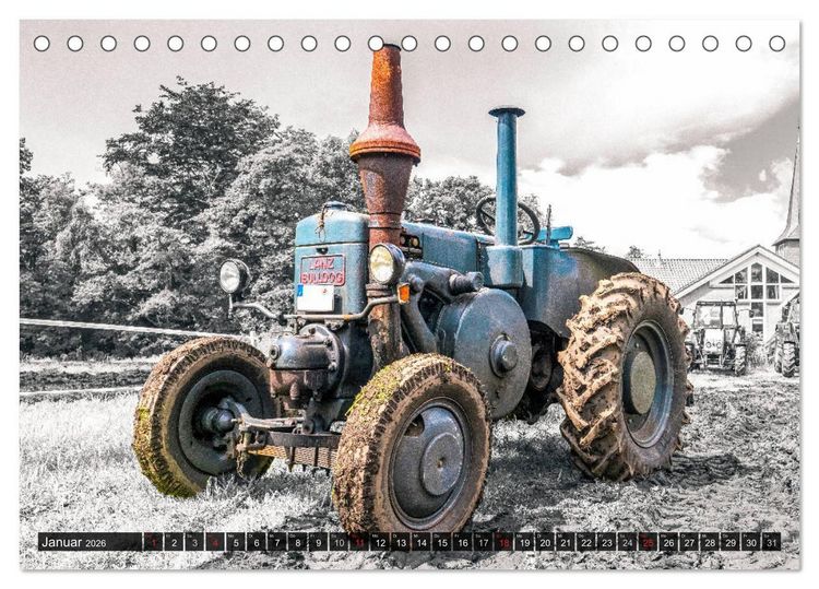 Produktbild: Trecker-Liebhaber (Tischkalender 2026 DIN A5 quer), CALVENDO Monatskalender