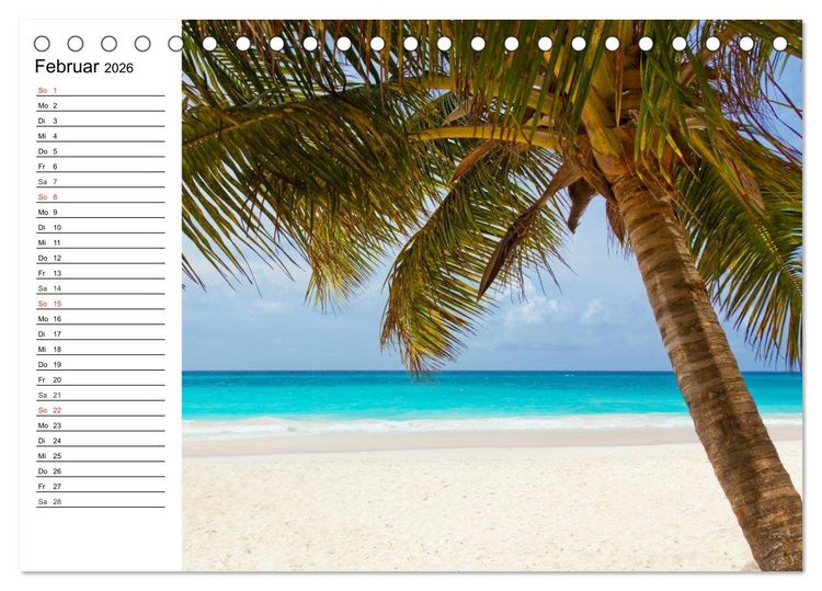 Produktbild: Traumstr&auml;nde in der Karibik (Tischkalender 2026 DIN A5 quer), CALVENDO Monatskalender