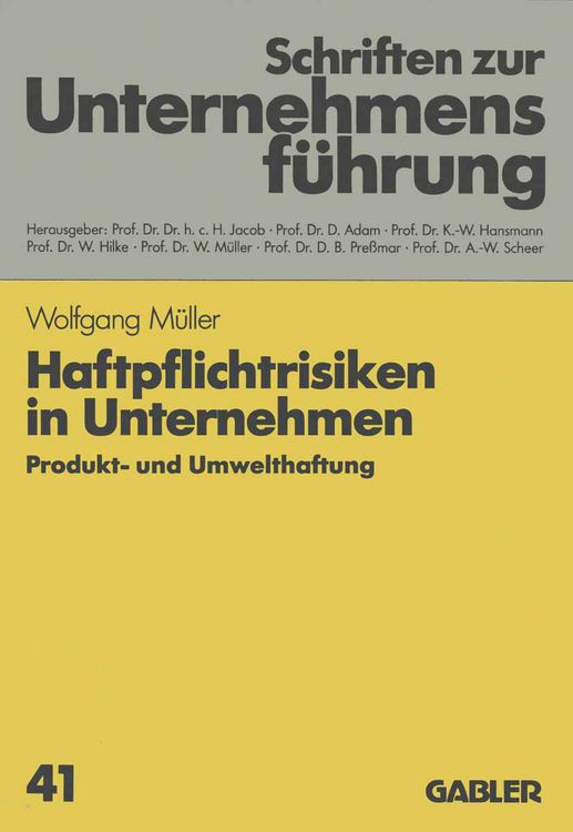 Produktbild: Haftpflichtrisiken in Unternehmen