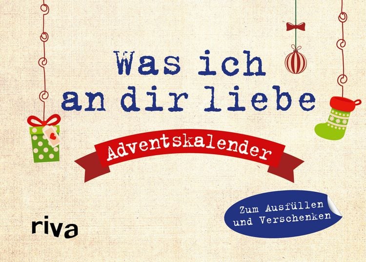 Produktbild: Was ich an dir liebe &ndash; Adventskalender. Hardcover-Ausgabe