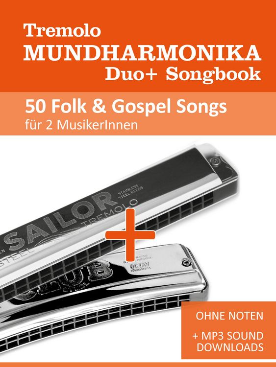 Produktbild: Tremolo Mundharmonika Duo+ Songbook - 50 Folk & Gospel Songs f&uuml;r 2 MusikerInnen