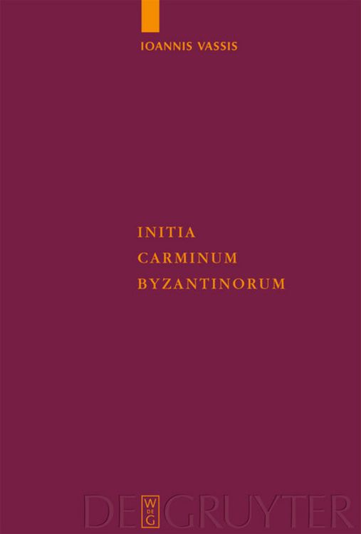 Produktbild: Initia Carminum Byzantinorum