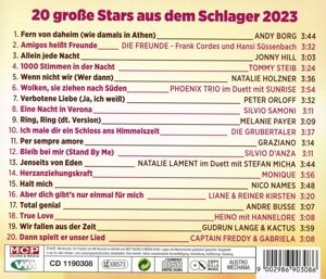 Produktbild: 20 gro&aacute;e Stars aus dem Schlager 2023