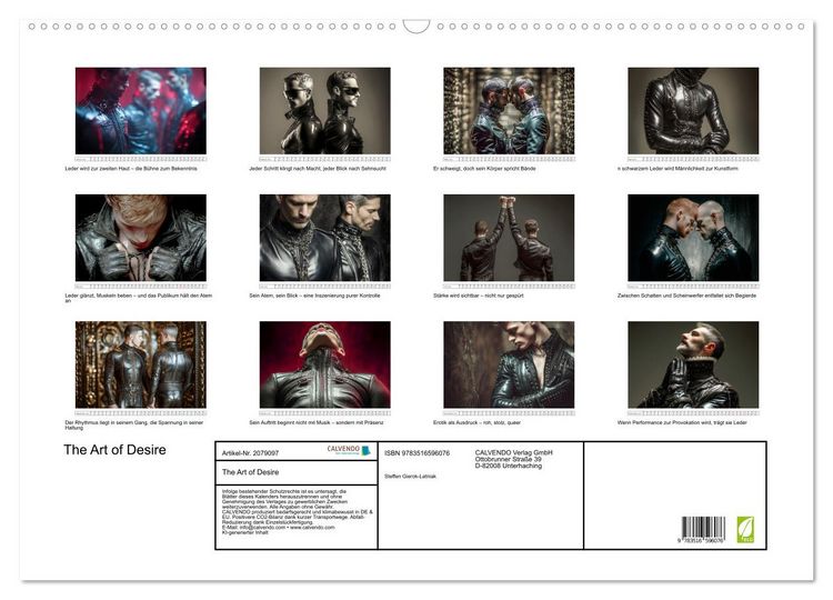 Produktbild: The Art of Desire (Wandkalender 2026 DIN A2 quer), CALVENDO Monatskalender