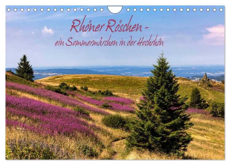 Produktbild: Rh&ouml;ner R&ouml;schen - ein Sommerm&auml;rchen in der Hochrh&ouml;n (Wandkalender 2026 DIN A4 quer), CALVENDO Monatskalender