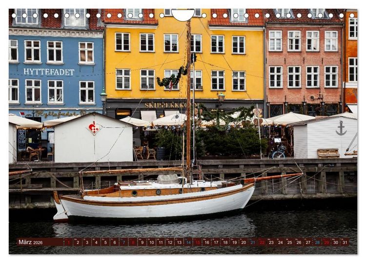 Produktbild: D&auml;nemark - J&uuml;tland & Kopenhagen, Impressionen aus dem hohen Norden (Wandkalender 2026 DIN A4 quer), CALVENDO Monatskalender
