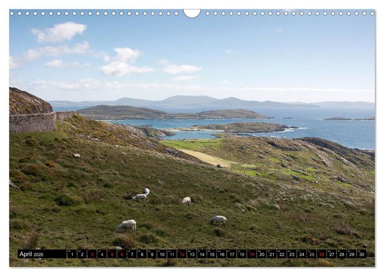 Produktbild: Quer durch Irland - Landschaften pur (Wandkalender 2026 DIN A3 quer), CALVENDO Monatskalender