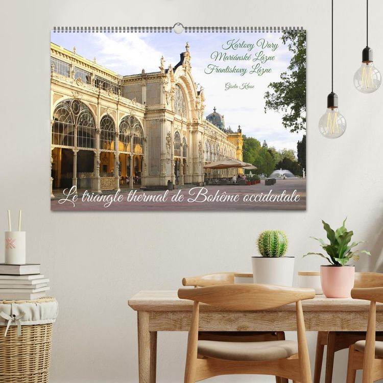 Produktbild: Le triangle thermal de Boh&ecirc;me occidentale (Calendrier mural 2026 DIN A2 vertical), CALVENDO calendrier mensuel