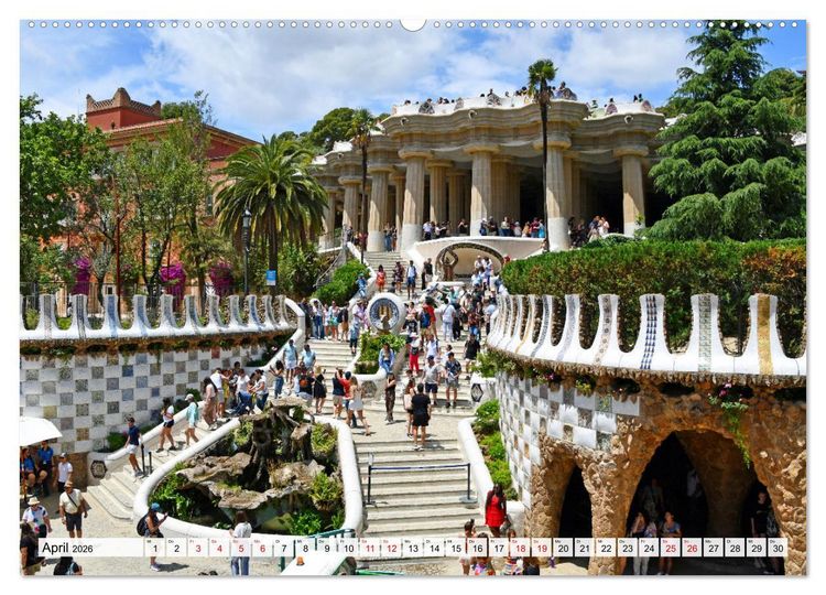 Produktbild: BARCELONA, Traumziel am Mittelmeer (hochwertiger Premium Wandkalender 2026 DIN A2 quer), Kunstdruck in Hochglanz