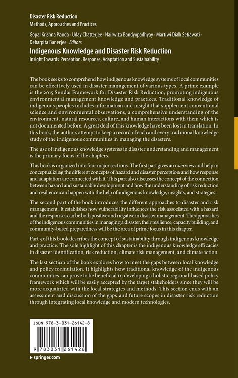 Produktbild: Indigenous Knowledge and Disaster Risk Reduction